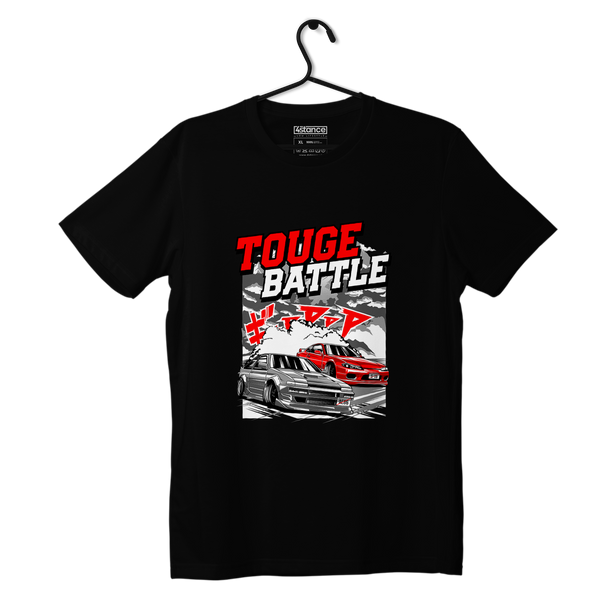 Czarny T-shirt koszulka TOUGE BATLLE