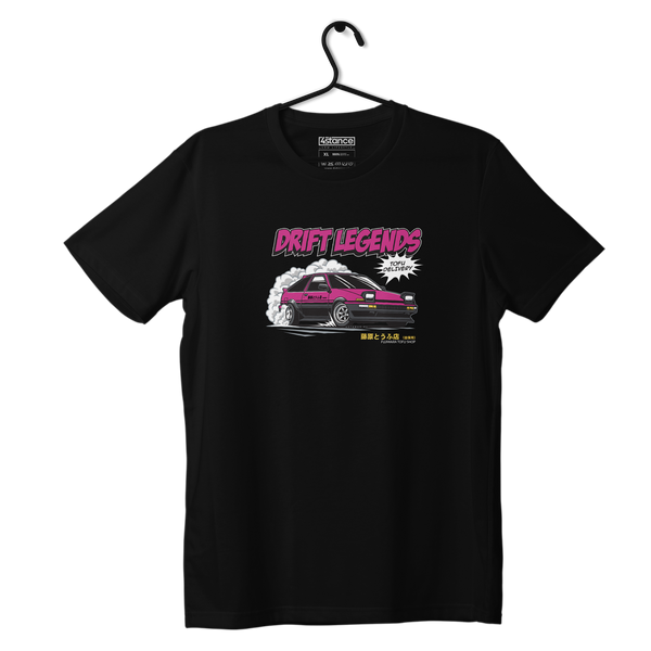 Czarny T-shirt koszulka TOYOTA AE86 PINK