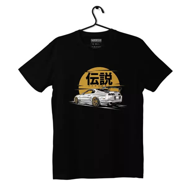 Czarny T-shirt koszulka Toyota Supra mk4 LEGEND