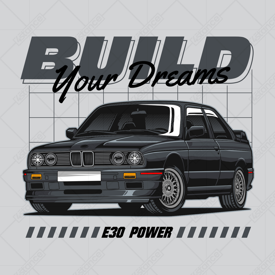 Kubek dla fana BMW E30 Build your dreams