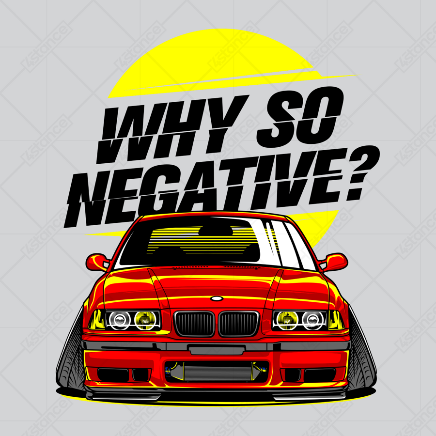 Kubek dla fana BMW E36 Why so negative?