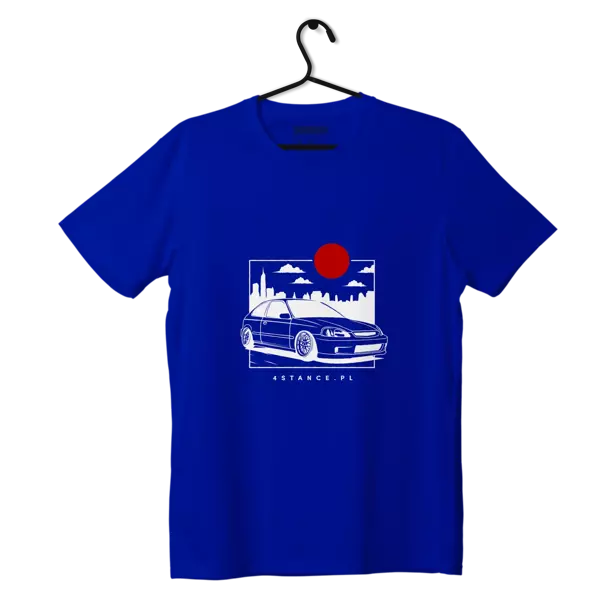 T-shirt koszulka Honda Civic VI JDM niebieska