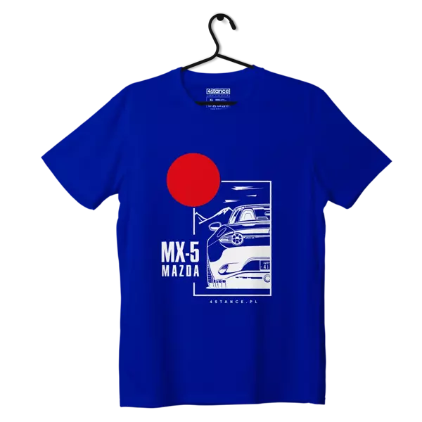 T-shirt koszulka Mazda MX-5 niebieska