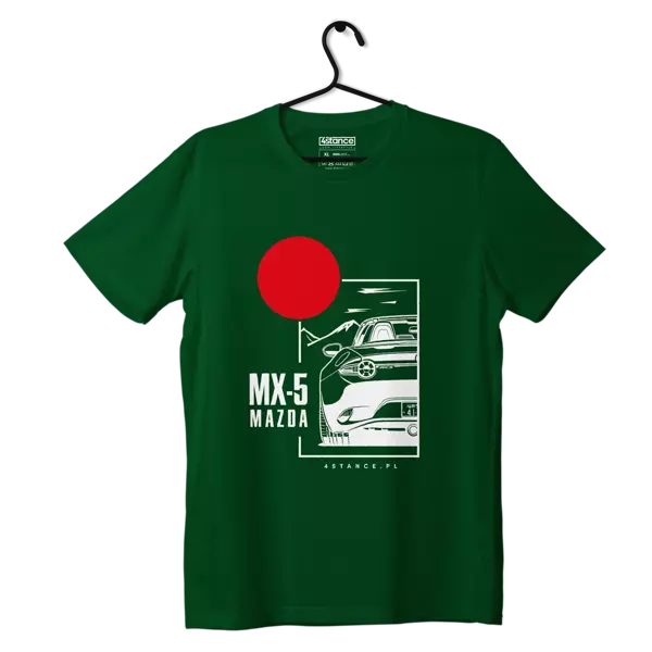 T-shirt koszulka Mazda MX-5 zielona