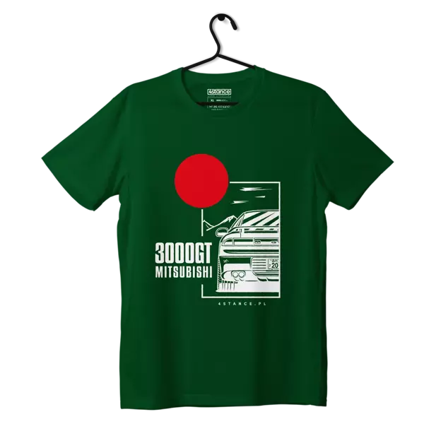 T-shirt koszulka Mitsubishi 3000GT zielona