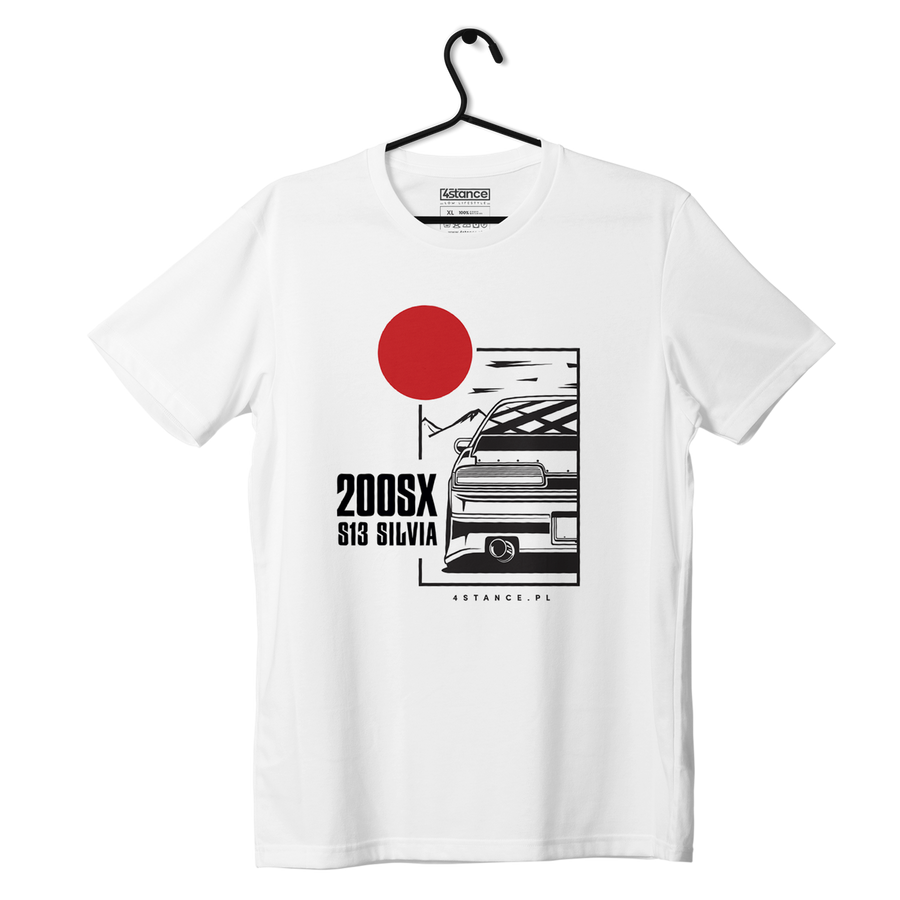 T-shirt koszulka Nissan 200SX S13 JDM Biały