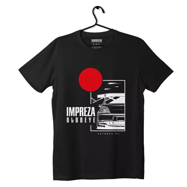 T-shirt koszulka Subaru Impreza Blobeye czarna