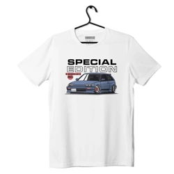 Biały T-shirt koszulka HONDA CIVIC IV SPECIAL 90s