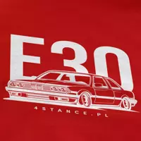 Bluza z kapturem BMW E30 Classic czerwona