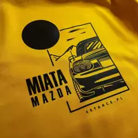 Bluza z kapturem Mazda Miata z dachem żółta