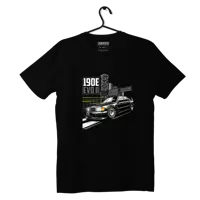 Czarny T-shirt Mercedes W201 E190 AMG EVOII 