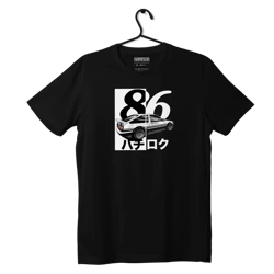 Czarny T-shirt TOYOTA AE86 JAPAN