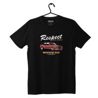 Czarny T-shirt koszulka BMW E30 Respect