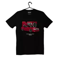 Czarny T-shirt koszulka Mercedes-Benz W124