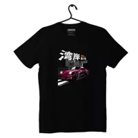 Czarny T-shirt koszulka Porsche 930