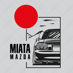 Kubek dla fana Mazda Miata z dachem JDM