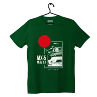 T-shirt koszulka Mazda MX-5 zielona