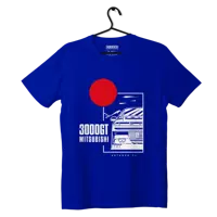 T-shirt koszulka Mitsubishi 3000GT niebieska