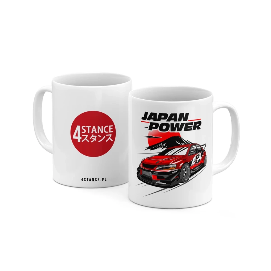 Hrnček pre fanúšika Mitsubishi Lancer EVO IX JDM Japan Power