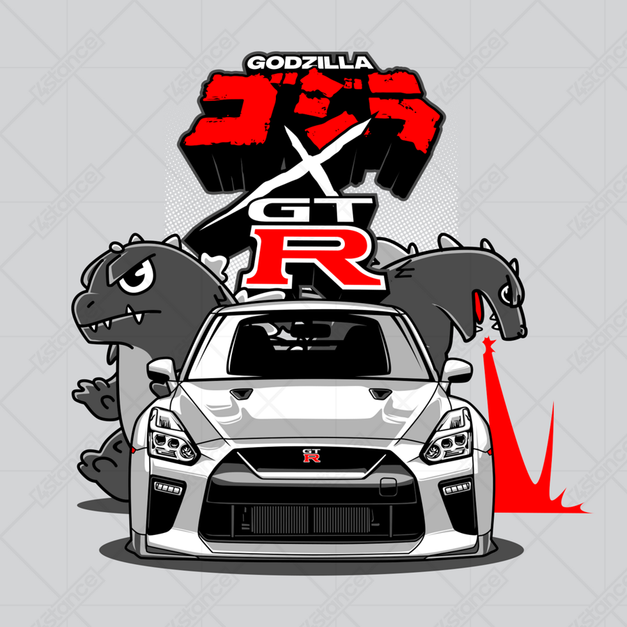 Hrnček pre fanúšika Nissan Skyline GT-R R35 Godzilla JDM