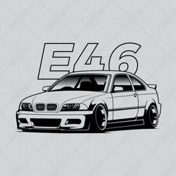 Hrnček pre fanúšika BMW E46 Coupe